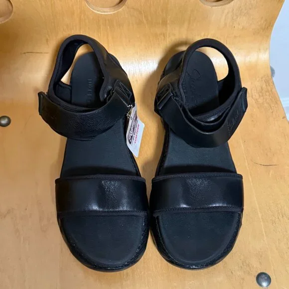 New Women's Skechers Luxe Foam Black Comfort Sandals Size 10 Relaxed Step - Picture 8 of 15